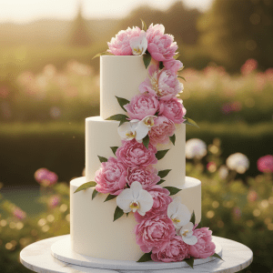 Floral Cascade Cake