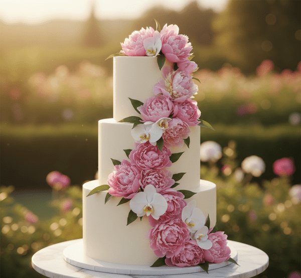 Floral Cascade Cake