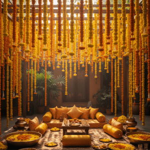 Boutique Haldi Backdrop